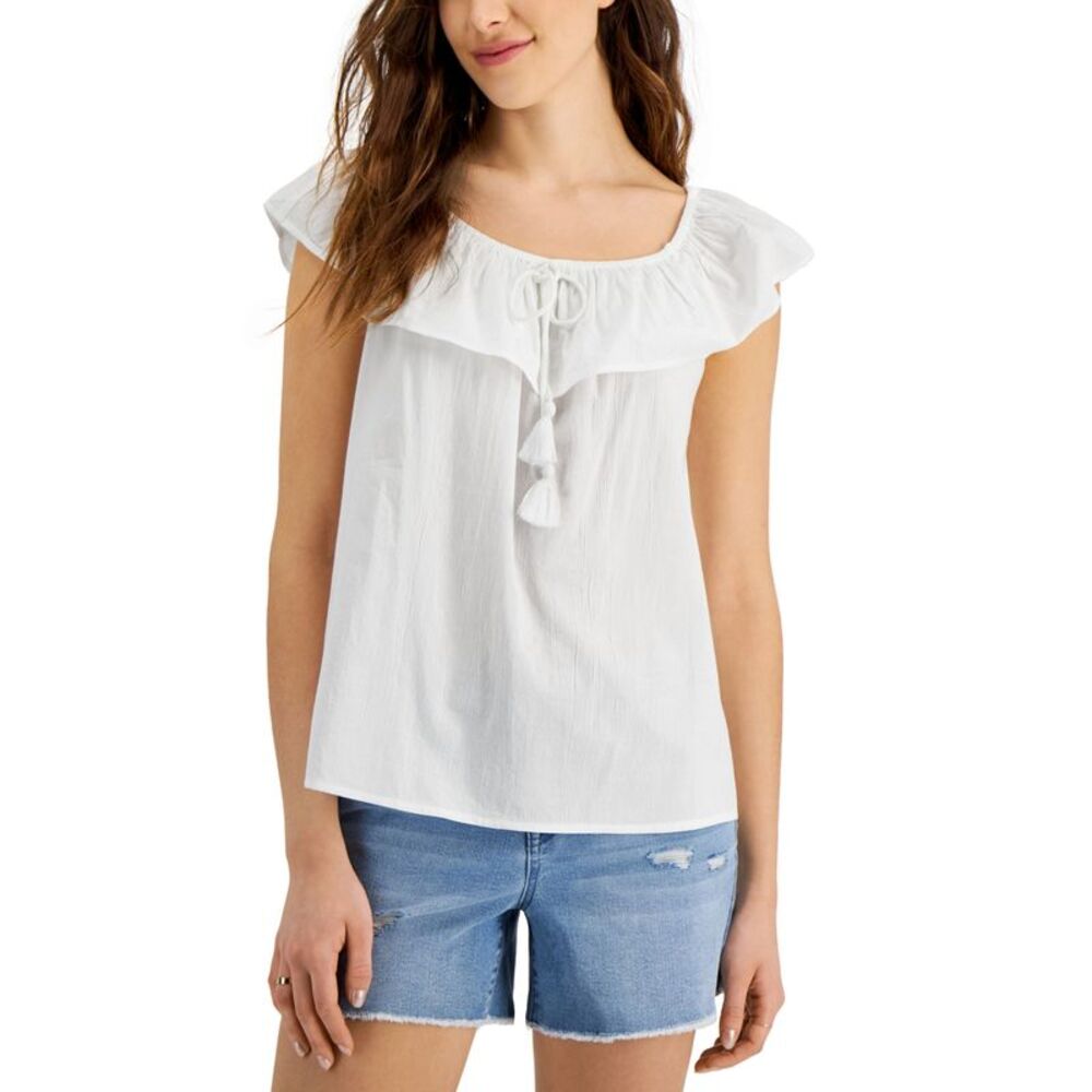 Style & Co Womens Off The Shoulder Top
